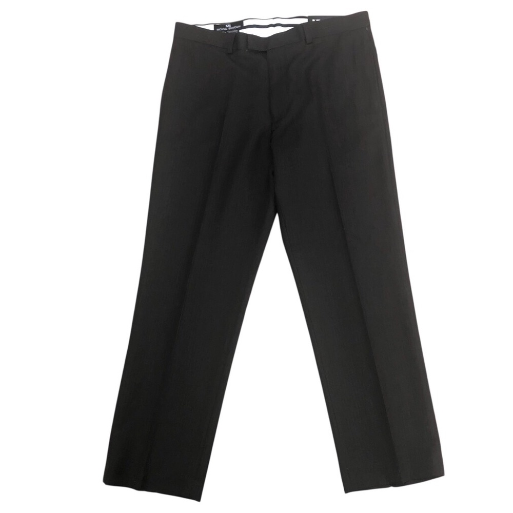 NWT Michael Brandon Brown pinstripe Dress Pants Men’s 36x30 Tailored/Modern Fit